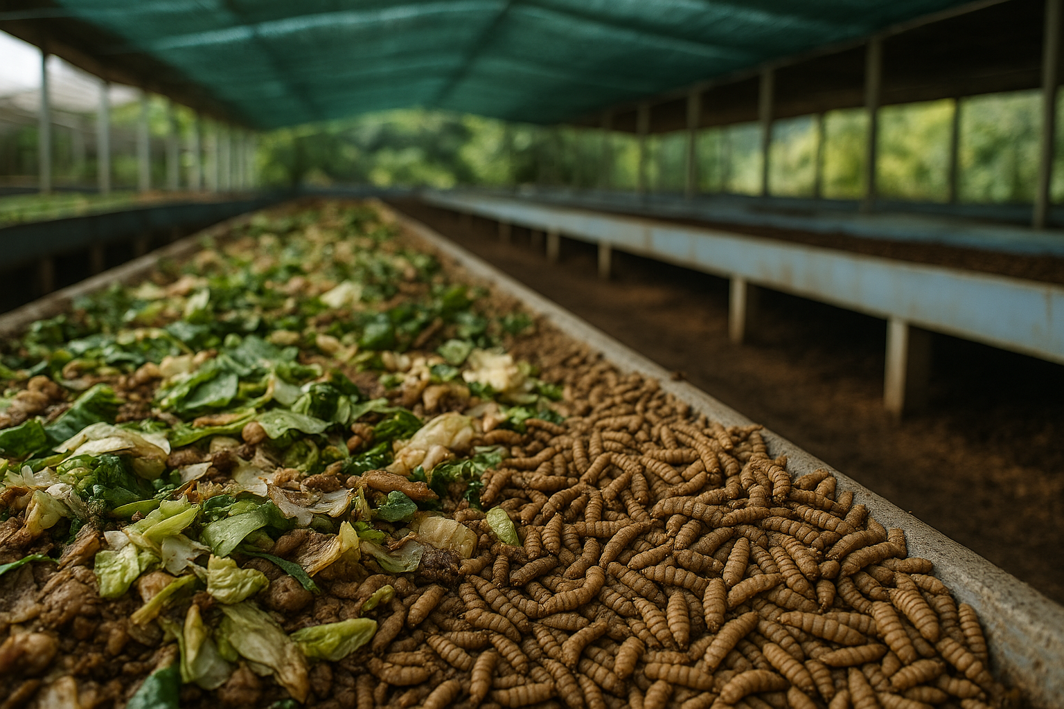 Toàn cảnh trại ruồi lính đen Xuân Lộc